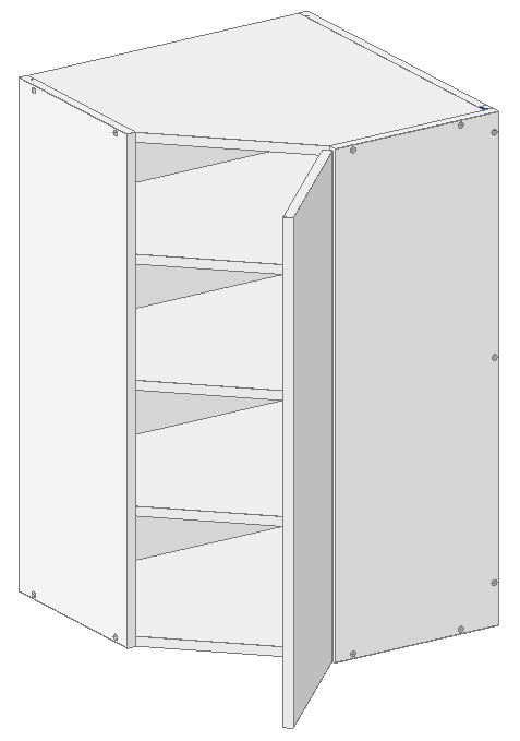 Hjørneoverskap 60/60