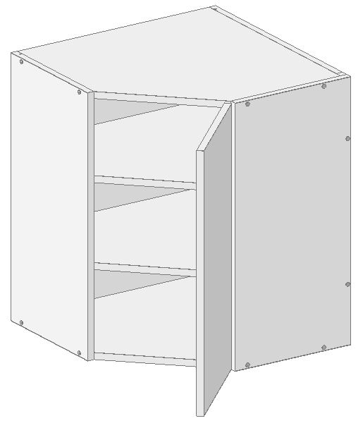 Hjørneoverskap 45gr